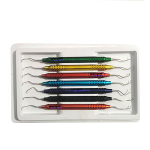 Juego de 7 Piezas de Curetas Dentales Profesionales de Acero Inoxidable, Instrumentos Quirúrgicos Periodontales - Product Image 2