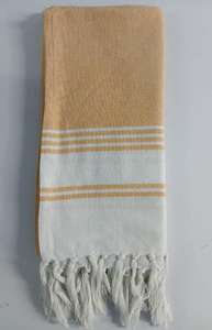 Toalla Turca de Algodón Peshtemal, Color Sólido Blanco Azul, Tejida, para Uso en Cocina, Desechable, de Secado Rápido, Ecológica, con Borde de Flecos, Rectangular - Product Image 4