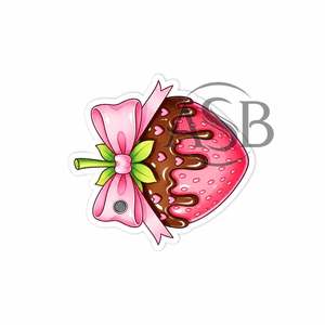 Strawberry Bow Lash Tile Acrylic Sustainable Eyelash Extension Palette Custom Logo <b>Chocolate</b> Covered Strawberry Lash Palette - Product Image 3