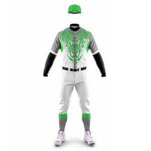 Uniforme de Softbol Personalizado con Nombre y Números del Equipo, Ropa de Entrenamiento y Práctica, Jersey con Botones y Pantalones con Impresión Digital - Product Image 2