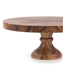 Support à gâteaux en bois fait main, écologique, très demandé, finition naturelle, élégant pour présenter gâteaux, desserts, muffins, pâtisseries - Product Image 5