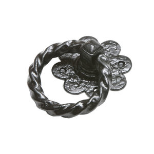 Loquet décoratif pour portail avec poignée à bouton et anneau – Quincaillerie de portail en fonte durable - Product Image 1