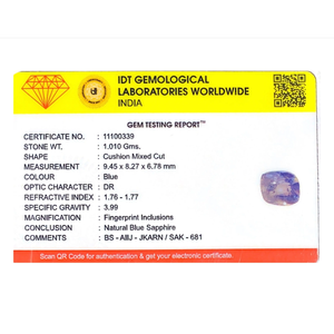 Loose Synthetic Blue Sapphire 5.05 Carat-Handcrafted Sky Blue Gemstone for Fine Jewelry - Product Image 4