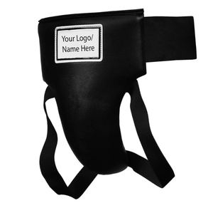 Factory Price Professional Custom Men's Boxing Fighting <b>Groin</b> <b>Protector</b> Genuine Cowhide Leather EVA MMA Muay Thai Eco-Friendly - Product Image 4
