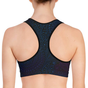 Ensemble de sport pour femmes grandes tailles, yoga et fitness, respirant, écologique, couleur contrastée, soutien-gorge de sport, leggings, coupe ajustée pour l'extérieur - Product Image 3