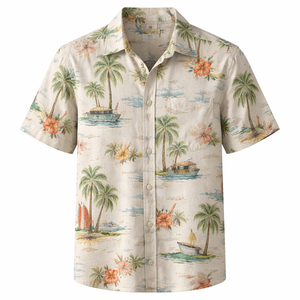 Camisas de Lino y Algodón Ecológicas, Ligeras, Transpirables y de Secado Rápido, al por Mayor, Personalizadas, Fabricante OEM para Ropa Casual de Adultos - Product Image 1