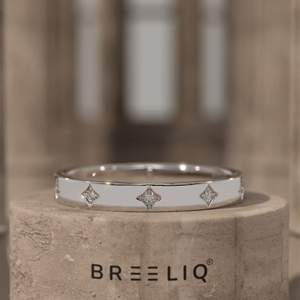 Princess cut diamond band <b>ring</b> sterling silver minimalist wedding band women square diamond <b>stacking</b> <b>ring</b> anniversary gift - Product Image 5