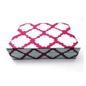 Bone Inlay Jewelry Box Geometric Diamond Pattern <b>Storage</b> <b>Chest</b> Handmade Rectangular Keepsake Box Luxury Trinket Organizer Modern - Product Image 2