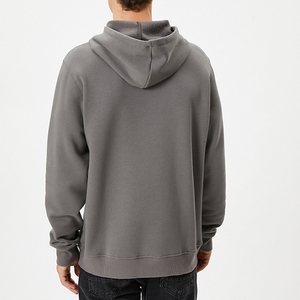 Sudadera con Capucha Unisex Gris 1923, Corte Regular, Felpa de Algodón, Ropa Casual de Invierno, Estilo Urbano, Lavado Ácido, Diseño de Secado Rápido - Product Image 2