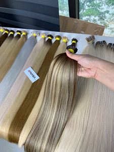 Extensiones de Cabello Virgen Vietnamita de Doble Trama, Color Teñido Claro, Estilos de Ondas Naturales, 50 cm, 60 cm, 100 Gramos - Product Image 3
