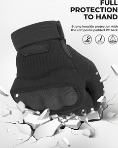 Gants à écran tactile Hard Knuckle Randonnée Camping Anti-coupure Gants en cuir tactiques du Pakistan - Product Image 3