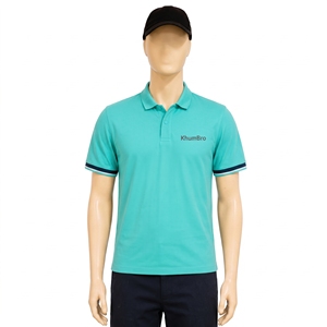 เสื้อโปโลผู้ชาย KhumBro ผ้าฝ้าย แขนสั้น สีพื้น ปักโลโก้ด้านหน้า สวมใส่สบายๆ - Product Image 1