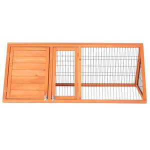 Gabbia in Legno da 50 Pollici per Conigli e Porcellini d'India, Comoda Cuccia per Piccoli Animali - Product Image 2