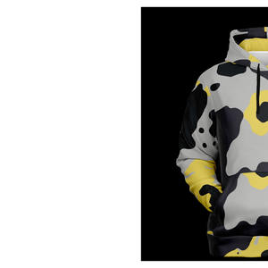 Suministro Directo de Fábrica Sudadera con Capucha para Hombre, Forrada, Transpirable, de Invierno, 440 g/m², 100% Algodón, Camuflaje, Venta al Por Mayor - Product Image 3