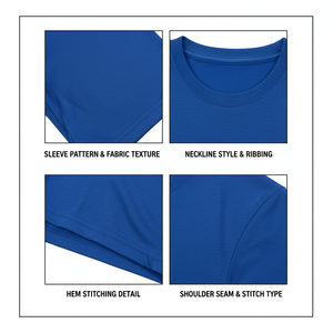 เสื้อยืดคอกลมแขนสั้นผ้าฝ้าย 220 กรัม สำหรับผู้ชาย สีพื้น เรียบง่าย สวมใส่สบาย ทรงหลวม ขายดี ดีไซน์เรียบๆ รับสกรีนลายตามสั่ง - Product Image 3