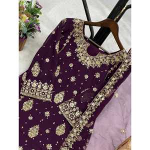 Conjunto de Top y Pantalón con Dupatta Elegante para Mujer, Ideal para Fiestas - Product Image 5