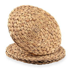 Sous-plats en jacinthe d'eau durables et économiques, faits à la main au Vietnam, pour mariage. - Product Image 6