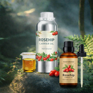 Aceite de Rosa Mosqueta Orgánico al por Mayor, 100% Puro y Natural, Aceite de Semillas a Granel para Cuidado Facial, Capilar y Corporal, Aceite Portador Prensado en Frío - Product Image 2