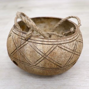 Outdoor flower plant <b>pots</b> <b>large</b> planter <b>pot</b> garden decoration natural coconut shell planters - Product Image 1