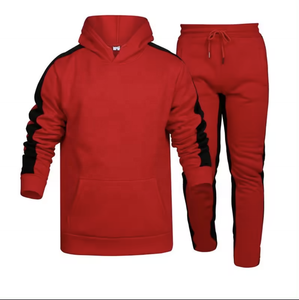 Conjunto de chándal para hombre y mujer, chándal unisex liso personalizado, sudaderas con capucha, conjunto de chándal deportivo de 2 piezas - Product Image 1