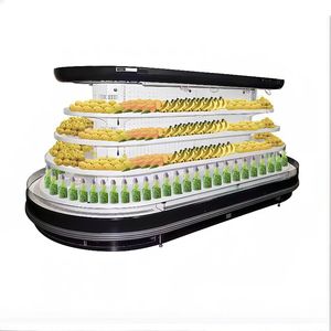 Armoire Ronde Ovale pour Supermarchés et Dépanneurs, Affichage de Conservation Fraîche des Fruits et des Boissons - Product Image 6