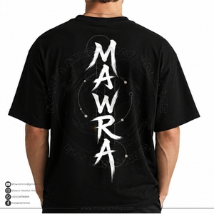 T-shirt graphique noir personnalisé pour homme, impression DTG, coton, streetwear, motif triangle montagne nature, manches courtes - Product Image 2