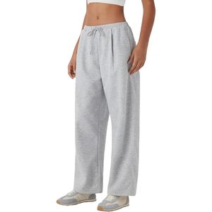 2025 Women's 2025 Baggy Wide Leg Sweatpants <b>Drawstring</b> Casual Workout Lounge <b>Trousers</b> Pockets Mid XL Breathable Wrinkled - Product Image 1