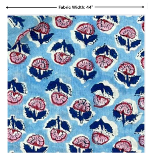 Textil Premium de Algodón 100% Puro Tejido a Mano con Estampado Floral de Jaipur, Lavable, para Camas, Mesas y Tapicería, Sostenible, Duradero y Suave - Product Image 4