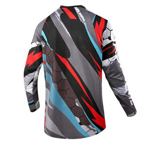 Maillot de motocross personnalisé % polyester/mesh, design personnalisé, manches longues, grandes tailles, vente en gros - Product Image 4
