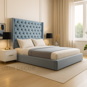 Amarisse เตียงหุ้มเบาะหรูหราคลาสสิกพร้อมความสะดวกสบายทันสมัยสำหรับห้องนอนที่ไร้กาลเวลา - Product Image 2