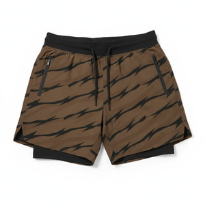 Shorts de course pour hommes, shorts de sport pour la gym, séchage rapide, entraînement, fitness, jogging, pantalon court d'été pour hommes, shorts 2 en 1 décontractés - Product Image 5