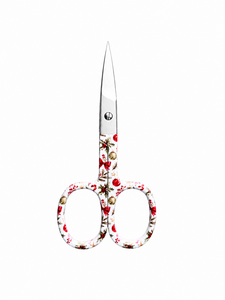 Tijeras de Bordado Multifuncionales Profesionales para Manualidades, 3.5 Pulgadas, Lisas, OEM, con Estampado Floral Navideño, de Acero Inoxidable Afilado - Product Image 1