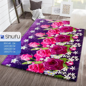 Alfombra gruesa hecha de poliéster de alta densidad antideslizante suave cómoda con puntos de goma natural hechos a máquina - Product Image 3