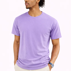 T-shirt personnalisé en coton lourd 100% coton 270 GSM, streetwear homme, uni, coupe classique, respirant, séchage rapide, tendance. - Product Image 1