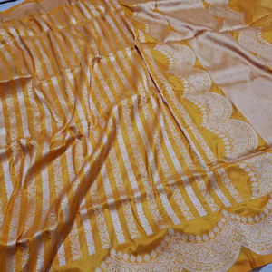 Sari de seda pura de lujo para mujer - Product Image 1