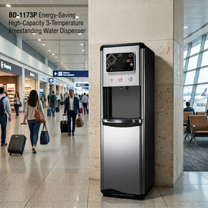 Distributeur d'eau électrique autonome à chargement par le bas, en acier inoxydable, haute capacité, 3 températures, pour usage extérieur et hôtelier, marque Taiwan Buder - Product Image 3