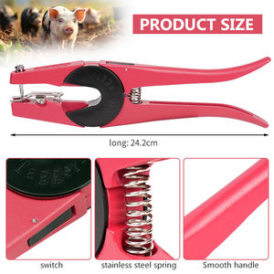 คีมติดป้ายหูสัตว์คุณภาพสูงเกรดทางการแพทย์ ทำจากเหล็กกล้าไร้สนิม ขายส่ง |   เครื่องมือติดป้ายสัตว์เลี้ยงแบบใช้มือ คุณภาพพรีเมียม ทนทาน - Product Image 5