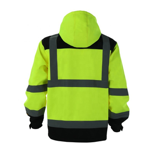 OEM Reflective Safety Hoodie High Visibility Workwear for Construction Industrial Road Outdoor <b>Workers</b> Durable Protective <b>Jacket</b> - Product Image 2