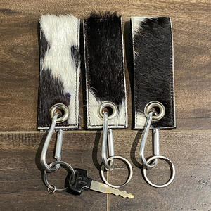 Clip de ceinture en cuir de vachette personnalisé mousqueton porte-clés bracelet en cuir véritable porte-clés cadeau mousqueton sangles porte-clés porte-clés - Product Image 4