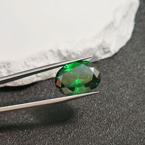 Émeraude naturelle taille ovale, forme œuf, facettes, vert moyen, émeraude en vrac, plusieurs tailles, vente en gros - Product Image 2