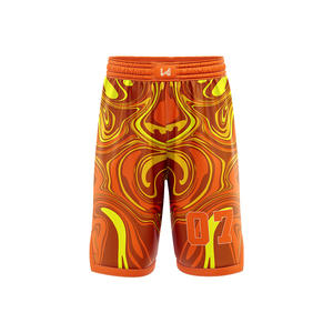 Pantalones Cortos de Baloncesto con Logotipo Personalizado, Impresión por Transferencia de Calor en la Parte Delantera y Trasera, Logotipos del Equipo, Tallas Grandes, Transpirables, de Secado Rápido, 100% Poliéster, Unisex - Product Image 2