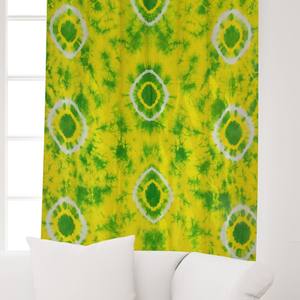 Rideau en coton teint à la main avec imprimé Tie-Dye, décoration de fenêtre pour appartement, villa, chambre d'hôtes, vente en gros Inde - Product Image 4