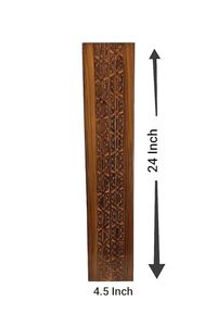 Jarrón Rectangular Alto de Bambú Tallado Estilo Art Deco para Decoración de Sala de Estar, Hogar, Bodas y Eventos - Product Image 2