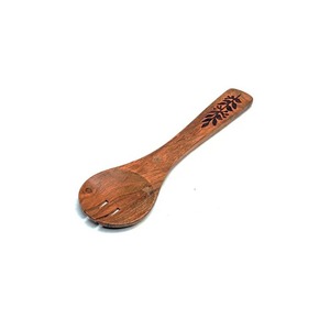 High Quality Eco-Friendly Resin Wood Acacia Salad Server <b>Serving</b> <b>Spoon</b> Spatula Dishwasher Safe FAIZA CRAFT Brand Kitchen - Product Image 3