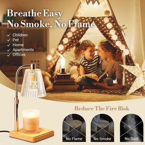 Regali di Natale e Compleanno per Donne, Mamma, Sorella, Amica: Lampada Scaldacera con Timer e Candele in Barattolo per l'Inaugurazione della Casa - Product Image 6