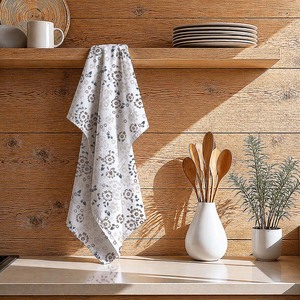 Promotional Printed Design <b>Kitchen</b> <b>Towels</b> Custom Eco Friendly Floral Printed Design <b>Kitchen</b> Cleaning <b>Towels</b> With Custom Logo. - Product Image 1