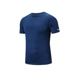 Camiseta Deportiva de Manga Corta para Hombre, Corte Ajustado, Estilo Raglán, Patrón Geométrico, Secado Rápido, Cuello Redondo, Negra, Poliéster - Product Image 3