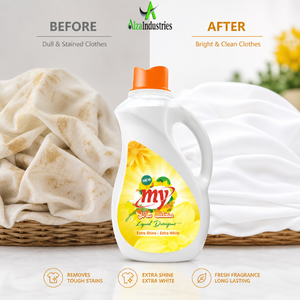 Détergent à lessive liquide aux fleurs lumineuses |   Nettoyant pour tissus Power Gel High Foam Ultra White |   Semi-automatique OEM Marque privée en gros - Product Image 5