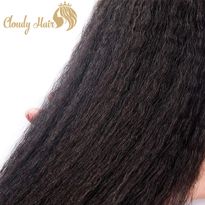 Extensiones de Cabello Humano 100% Natural, Textura Yaki, Color Negro Natural, Remy, para Coser - Product Image 1