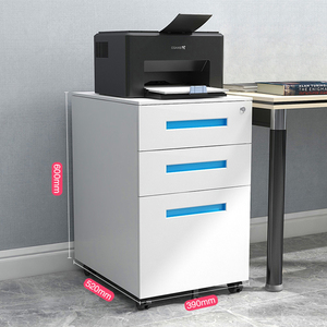 3 drawer storage cabinet metal mobile cabinet